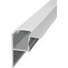Profilo in Alluminio Angolare da Incasso per Cartongesso da 1m e 2m Variante Lunghezza 1 Metro
