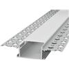 Profilo in Alluminio 1m e 2m da incasso per cartongesso XL Variante Lunghezza Profilo 2 metro