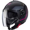 Caberg CASCO JET RIVIERA V4X GEO MATT BLACK FUCHSIA ANTHRACITE | CABERG