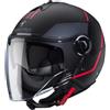 Caberg CASCO JET RIVIERA V4X GEO MATT BLACK RED ANTHRACITE | CABERG