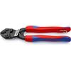 KNIPEX CoBolt Tronchese a doppia leva in blister rivestiti in materiale bicomponente, forma affusolata, con anello, 71 02 200 T BK