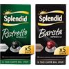 Splendid - Capsule Caffè Espresso Confezione Mista Barista e Ristretto - 100 Capsule in Alluminio - Compatibili con Macchine Nespresso®* original - 50 Capsule Barista e 50 Capsule Ristretto