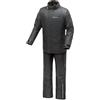 Tucano Urbano tuta antipioggia moto unisex Diluvio Day. Antipioggia donna compattabile. Kit antipioggia uomo. Set giacca e pantaloni impermeabile moto e scooter antivento. (Nero, 3XL)