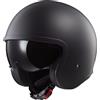 LS2 Casco LS2 OF599 Spitfire 2 Solid nero opaco
