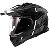 LS2 Casco LS2 MX702 Pioneer 2 Hill nero opaco bianco