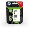 HP 2 INK CARTRIDGE H.PACKARD 3YM92AE N.303 BLACK+COLOR