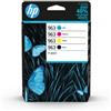HP KIT 4 INK H.PACKARD BK 1000pg 6ZC70AE N.963 C/M/Y 700pg