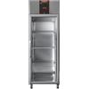 Tecnodom Armadio Frigo Refrigerato tropicalizzato Modello AF07PKPLUSMBPV In acciaio inox temperatura positiva GN 2/1 con porta a vetro Capacità Lt. 700 Temp.°C. -22 / -18 Dim. cm L.71 P.80 H.203/210