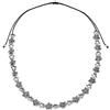 Vestopazzo collana a filo regolabile con stelle marine. Placcatura in argento. Nickel tested.Lavorazione artigianale,lunghezza 30 cm regolabile.LO53135