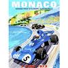 Wee Blue Coo Vintage Advert Motor Sport Monaco Grand Prix 1973 Art Print Poster Wall Decor 12X16 Inch Vintage ▾ Pubblicità Il motore Grande Manifesto Parete