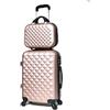 CELIMS - Valigia Bagaglio a Mano con Beauty Case da Viaggio 30cm Oro Rosa Approvata da oltre 100 compagnie aeree | Leggera e Rigida | Trolley Bagaglio a Mano 55x40x20 | Bagaglio a Mano