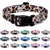 Mercano Collare per Cani, Morbido Regolabile Leggero Comfort Collari per Cani, Gatti, Cuccioli di Taglia Piccola Media Grande (M, Leopardo)