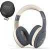 PowerLocus Cuffie Bluetooth, Cuffie Over-Ear con 60 ore di riproduzione, 3 - modalità di EQ, Cuffie Wireless Pieghevoli, Cuffie con Microfono, Hi-Fi Bassi Profondi per Viaggio/Android/Corso Online