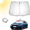 BIBIBO BMW 5 Series parasole per auto con protezione UV compatibile con BMW 5 Series G30 G31 G38 2018-2024, parasole per auto per parabrezza, protezione dal calore auto contro i raggi UV