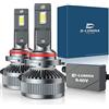 D-Lumina Lampadina 9005/HB3 LED Canbus 130W 26000LM, CPS 6500K chip 400% brillante, 9-60V, Funziona Sia Per Auto Che Camion, Funziona Sia Con Lenticolari Che Senza Lenticolari,LED Lampada Luci 2 pezzi