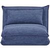 EVERGREENWEB MATERASSI & BEDS EVERGREENWEB - Divano Letto Futon - Divano Letto Tatami allungabile - Divano da Pavimento Regolabile con comodo cuscino - Divano letto Materasso | KUMO Velvet (Singolo, Blue)