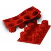 silikomart | SF051 Stampo in Silicone per Monoporzioni BAVARESE, Antiaderente, 8 Cavità, Confezione da 1 Stampo per Dolci, Ø 57 h 57 mm, Made in Italy
