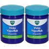 Vicks VapoRub Rimedio Per Raffreddore Mal Di Gola Tosse e Naso Chiuso 2x100 g Pomata