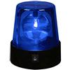 GCDN Luce stroboscopica da 7,6 cm, a LED, da scrivania, alimentata a batteria, per DJ, 360 gradi, effetto palcoscenico, lampada lampeggiante (blu)