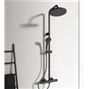 Ideal Standard Ceratherm T25 Colonna doccia con termostatico esterno nero seta
