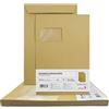 Netuno 50 buste marrone formato C4 22,9 x 32,4 cm con finestra sinistra 90g buste lettera commerciali grandi senza finestra con strip adesivo per spedizioni corrispondenza aziendale documenti fatture