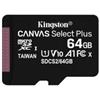 Kingston Canvas Select Plus 64GB MicroSDXC Classe 10 UHS-I 100/85 MB/s