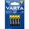 VARTA BATTERIE SUPERLIFE 2003 101 414 - MINISTILO AAA R03 MICRO - 1,5 V - BLISTER 4 BATTERIE