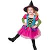 W WIDMANN MILANO Party Fashion - Costume bambino strega, vestito, cappello, mago, Halloween