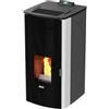 STUFA A PELLET KING 17 DD 17 KW IDRO BIANCA/BORDEAUX