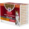 Hill's Healthy Cuisine Adult Sterilised spezzatino con pollo e verdure, salmone e verdure multipack per gatto 1 scatola (12 x 80 g)