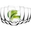 Krosno Bicchieri Acqua Succo Highball Vetro | Set di 6 | 360 ML | Collezione Elite | Ideale per la Casa, Ristorante Feste e Ricevimenti | Adatto alla Lavastoviglie
