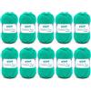 120 Filato per maglia/uncinetto Gründl Cotton Quick Uni, 10 gomitoli da 50 g (filato dai vivaci colori 100% cotone, certificato OEKO-TEX®, 50 g / 125 m, ferri: 3-4, 10 x 50 g), Lampone