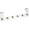 Wenko 4468060100 Attaccapanni da Porta Celano, 6 Ganci, 5,5 x 11 x 39 cm, Opaco