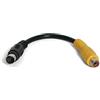 StarTech.com SVID2COMP - Cavo adattatore da S Video a video composito, a basso profilo, da S a 4 pin a RCA (SVID2COMP), 15,2 cm, colore: Nero