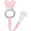 MAM Mini Cooler & Clip Dentaruolo, Massaggia gengive neonati 2+ mesi rinfrescante e lenitivo, Neonato accessori utili facili da afferrare, Con catenella portaciuccio in velcro e clip, Rosa
