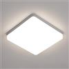 Riserva Lampada da Soffitto LED Quadrata 36W 4050LM, Plafoniera LED Soffitto IP44 Moderno 4500K, Plafoniere LED per Ufficio, Bagno, Camera da Letto, Cucina, Soggiorno, Balcone, Bagno, 23CM