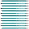 OFFICER PRODUCTS DONAU 7381001PL-99 - Matita sintetica con gomma HB, 12 pezzi, colore: Verde