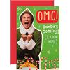 Hallmark Biglietto di Natale Fun Warner Bros, motivo elfo OMG!