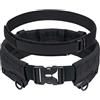 IDOGEAR Cintura Tattica Molle Cintura Militare Cintura modulare per rigatori Cintura da Combattimento Regolabile con Cintura Interna e Set di Cinture Esterne (Medium, Black)