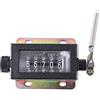 Walfront D67-F 5 Cifre Contatore Manuale di Tally di Corsa di Trazione Manuale riarmabile Meccanico 0-9999