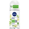 Nivea Naturally Good Aloe Vera Deodorante Roll-On in confezione da 6 x 50 ml, dona alla pelle freschezza, formula vegana Bio