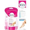 VEET Crema Depilatoria Corpo e Gambe, 2 Confezioni di Crema Depilatoria Sotto la Doccia da 150ml e per Pelli Sensibili da 200ml
