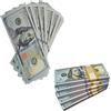 Bukezudang 120 Foglio Dollari Simulati, Prop Money, Dollari da Gioco, 100$ Dollaro Americano, Soldi Finti, Dollari Simulati, Playset di Cash per Oggetti di Scena Cinematografici, Giochi da Casinò