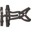 PERROS LIFE BUSHKA Pettorina antifuga e antitorsione Cane da 22 a 30 kg (Nero)