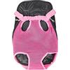 OYUEGE Borsa anteriore per animali domestici, comoda e regolabile a mani libere, per cani/gatti, borsa a tracolla doppia, per passeggiate, escursioni, shopping, bici e moto (S (28 x 19 cm), rosso rosa)