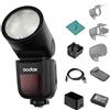 Godox V1F Flash professionale Speedlite Speedlight testa rotonda wireless 2.4G per fotocamere Fuji Fujifilm X-Pro2 X-T20 X-T2 X-T1 GFX50S GFX50R per fotografia di studio ritratto matrimonio