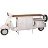 Biscottini Tavolo consolle Vespa ristrutturata - Consolle ingresso moderno - Tavolo da pranzo moderno in legno con struttura in ferro