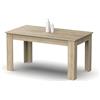 Muebles Pitarch | Tavolo da pranzo, tavolo da salotto o cucina, per 6 persone, rettangolare, 140x80 cm (larghezza x profondità), rovere Cambrian, moderno, elegante, resistente