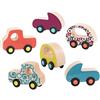 B. toys - Gocce d'acqua gratuite - Auto in legno - Set di auto colorate per bambini e ragazzi - Veicoli in legno lisci - 12 mesi +