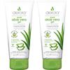 Derora Gel di Aloe Vera per Curare, Lenire e Idratare la Pelle, il Viso e il Corpo | Contiene al 100% Ingredienti Bio Attivi Puri Naturali di Aloe | senza Crudeltà e Vegano (200ml x2)